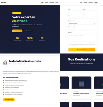 Site vitrine Electricien
