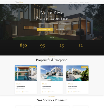 Site landing marketing Electricien