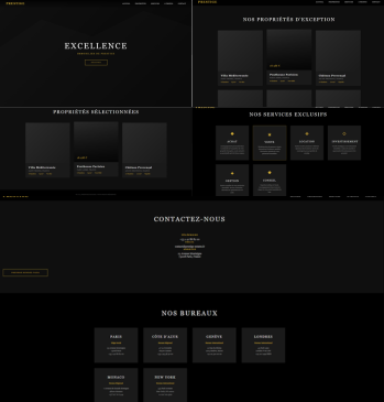 Maquette site vitrine